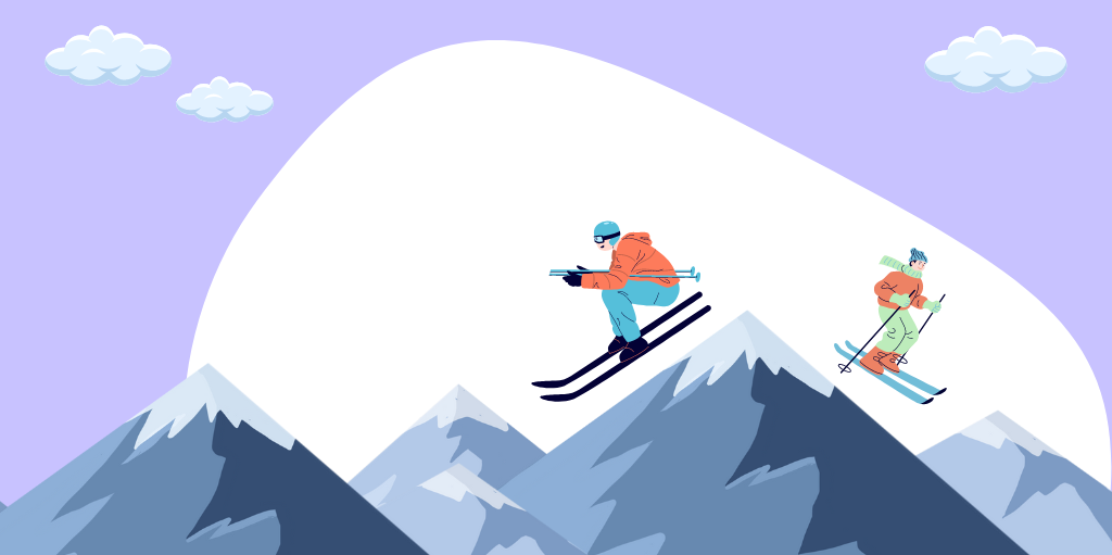 illustration ski