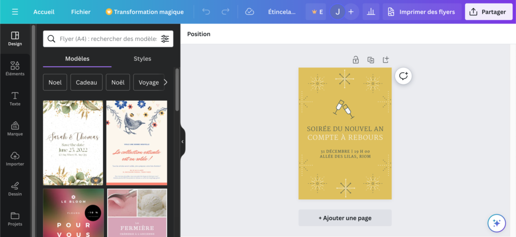 design evenement