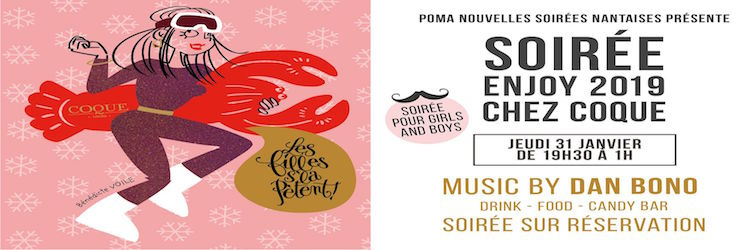 Enjoy 2019 chez Coque by Poma-Nouvelles Soirées Nantaises