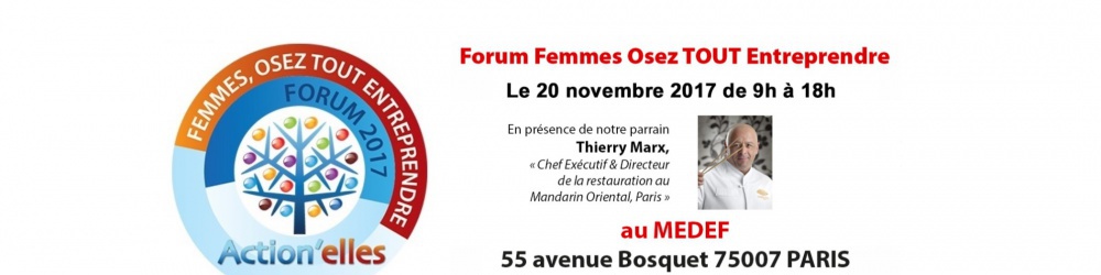 Forum Femme Osez TOUT Entreprendre - Métiers de la Restauration