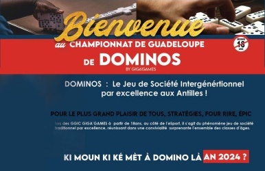 Le CHAMPIONNAT GUADELOUPE de DOMINOS ( vrais Dominos ) +