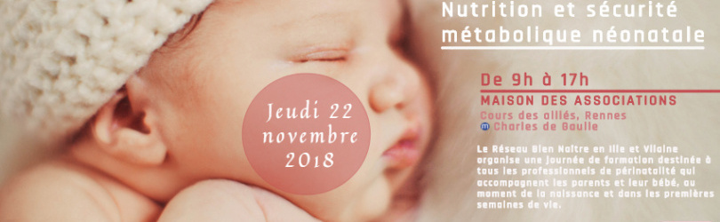 Formation « Nutrition et sécurité métabolique néonatale »