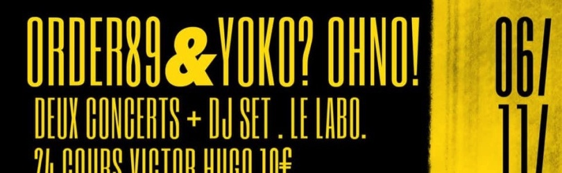 Double Release Order 89 & Yoko? OhNo!