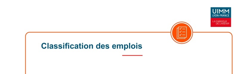 Atelier pratique de classement des emplois du 10/10/2022 - Villefranche-sur-Saône