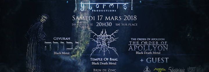 Ytormis Prod. : Temple of Baal / Gevurah / The Order of Apollyon