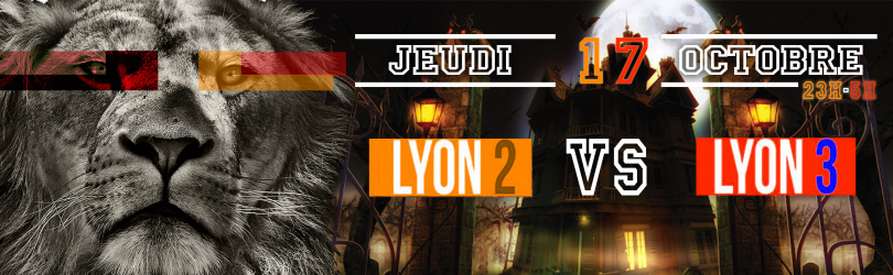 Lyon2 VS Lyon3 - Spécial Halloween - Jeudi 17 Octobre @Bunker