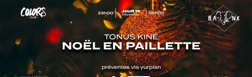 Tonus KINÉ - Noël en paillette