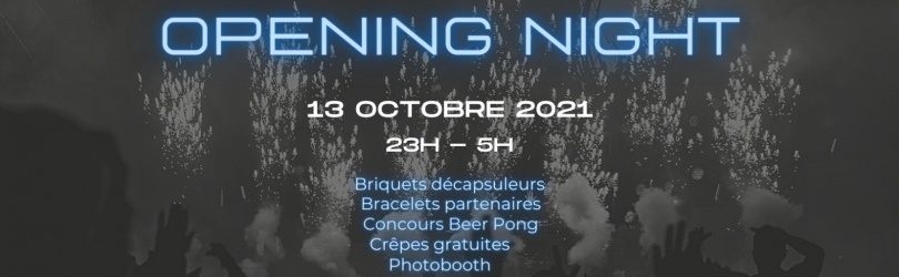 OPENING NIGHT - Mercredi 13 Octobre - Concorde Atlantique - by Student Break