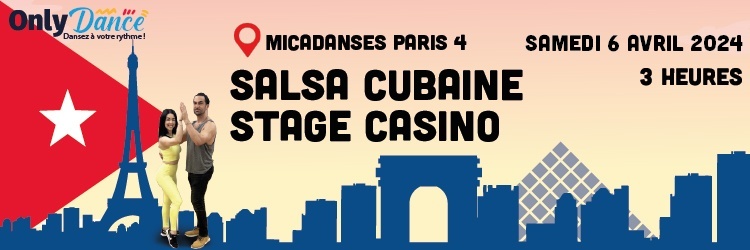 Stage Salsa Cubaine - Workshop Casino - 3 heures - Paris 4